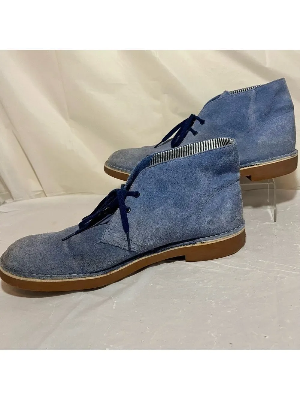 Clarks chukka Blue Suede Desert Boots 10.5